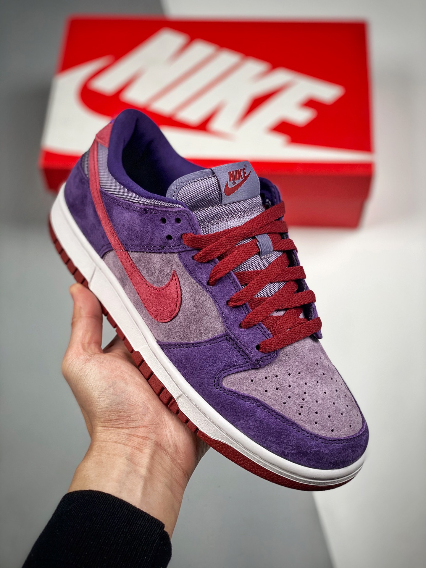 NK Dunk LOW púrpura frambuesa, ciruela, material de capa superior original, molde exclusivo procesado por destilación, …