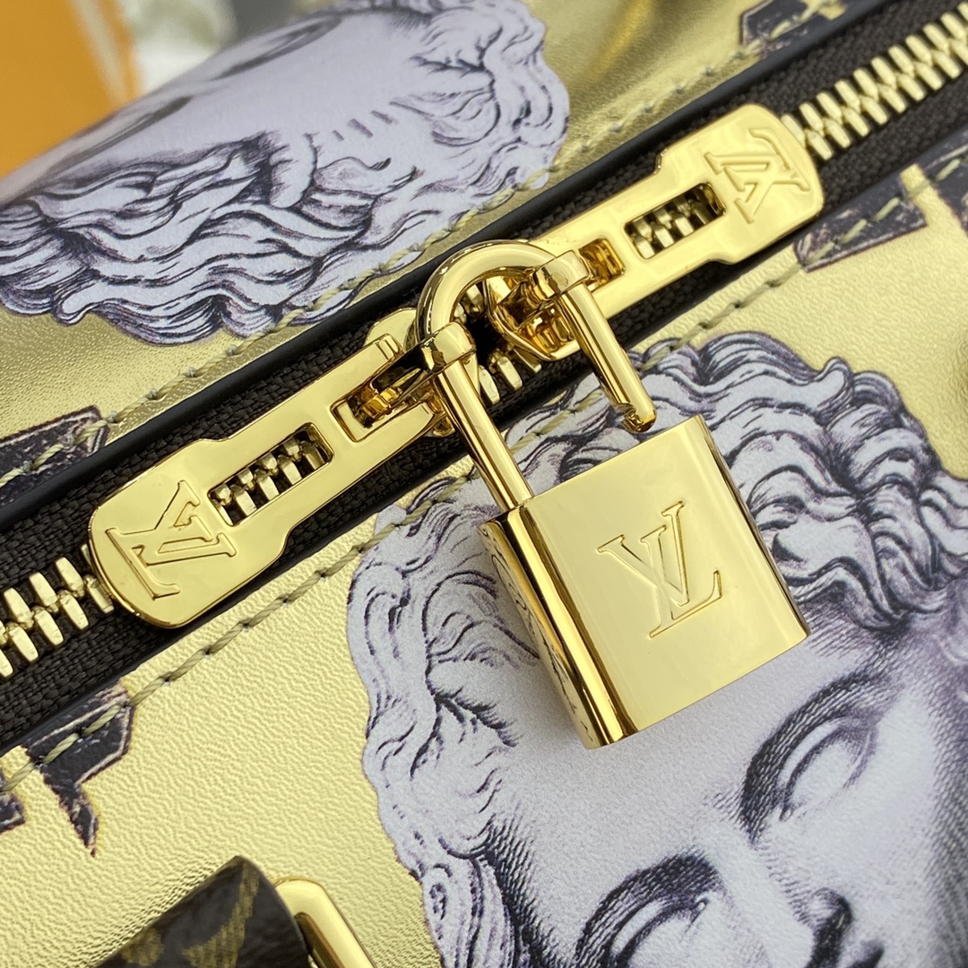 Louis Vuitton LV Speedy Bags Handbags Gold Printing Monogram Canvas M59136