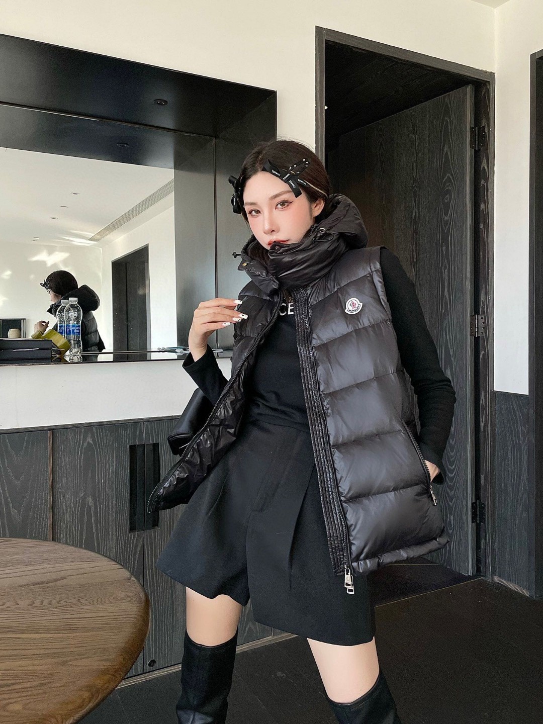 moncler90白鸭绒羽绒服马甲外