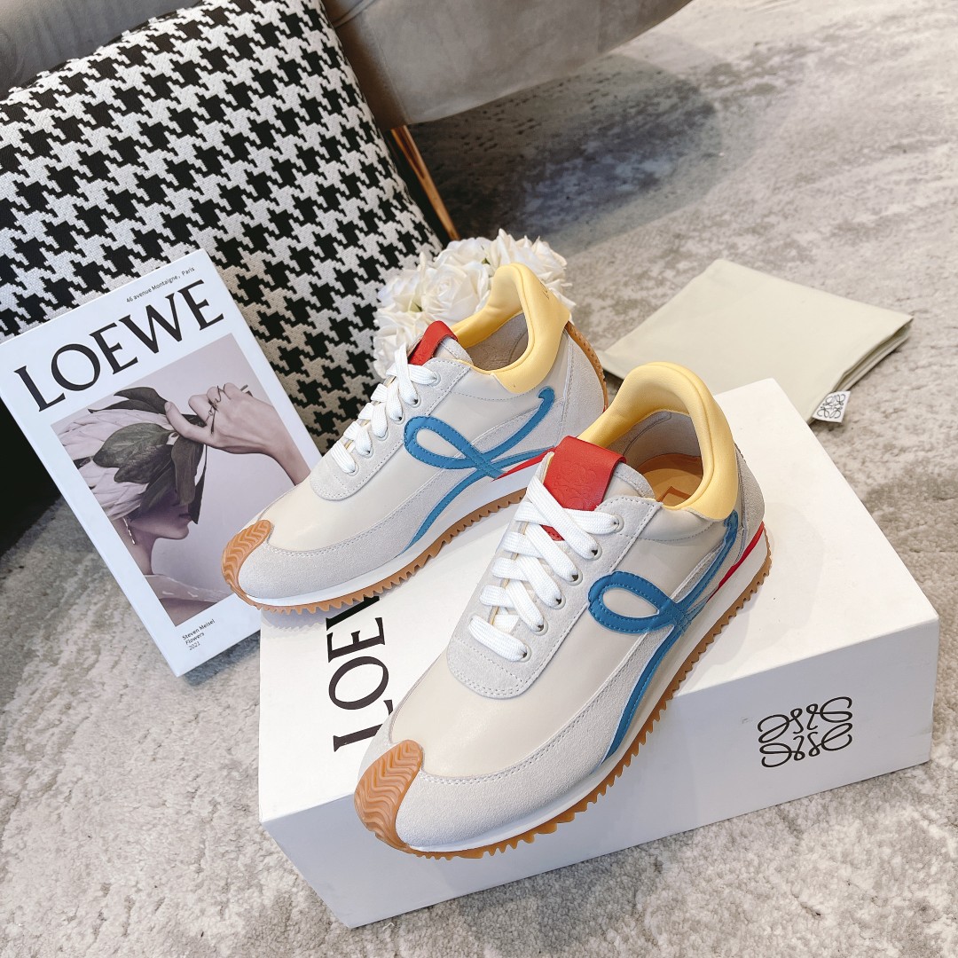 全皮出厂  男码➕10 情侣👫款
  🆕LOEWE罗意威2023SS新款运动休闲鞋，国外购原板1：1开发