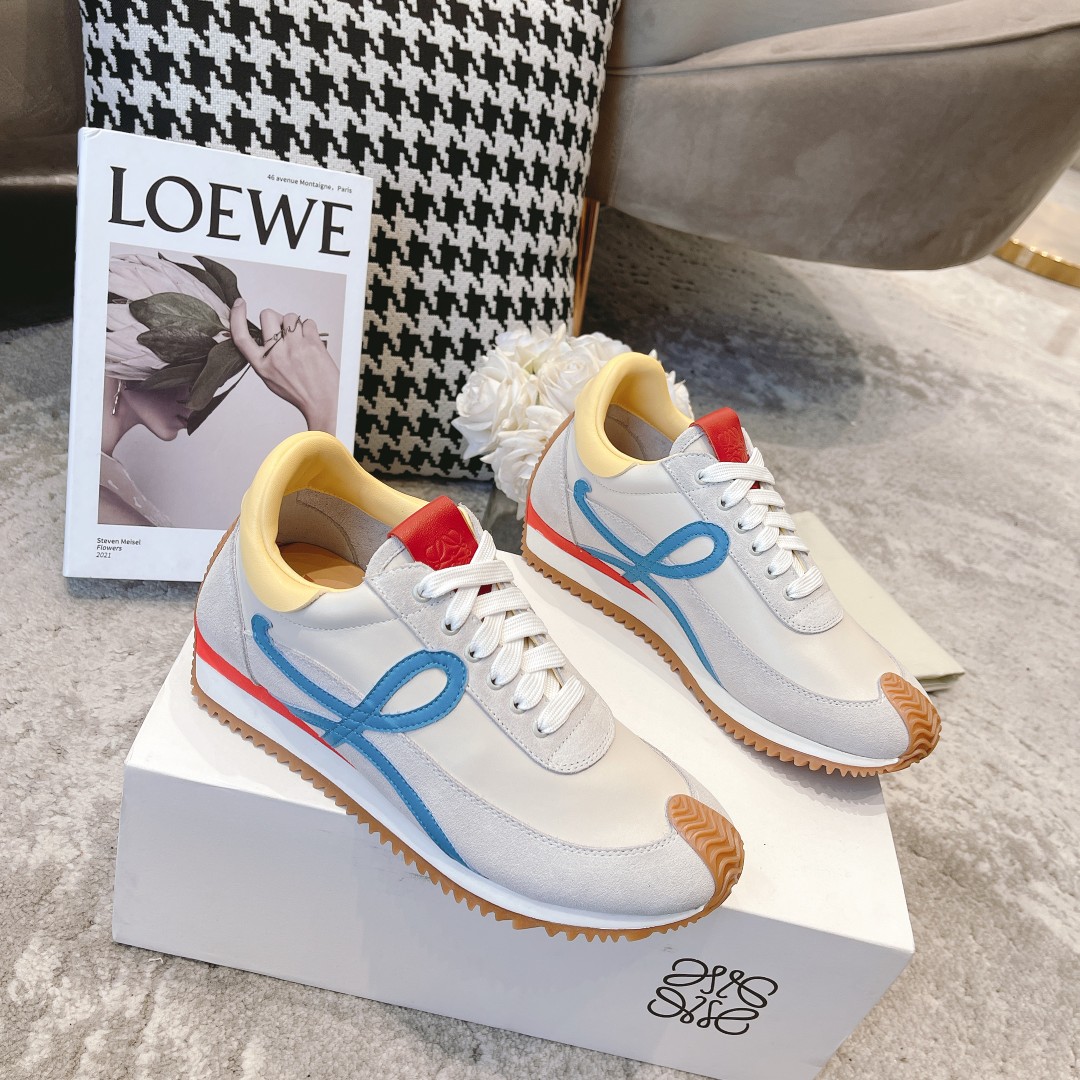 全皮出厂  男码➕10 情侣👫款
  🆕LOEWE罗意威2023SS新款运动休闲鞋，国外购原板1：1开发