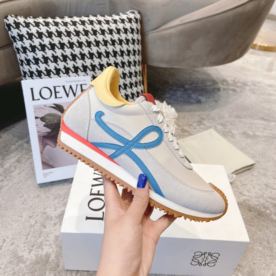 全皮出厂  男码➕10 情侣👫款
  🆕LOEWE罗意威2023SS新款运动休闲鞋，国外购原板1：1开发