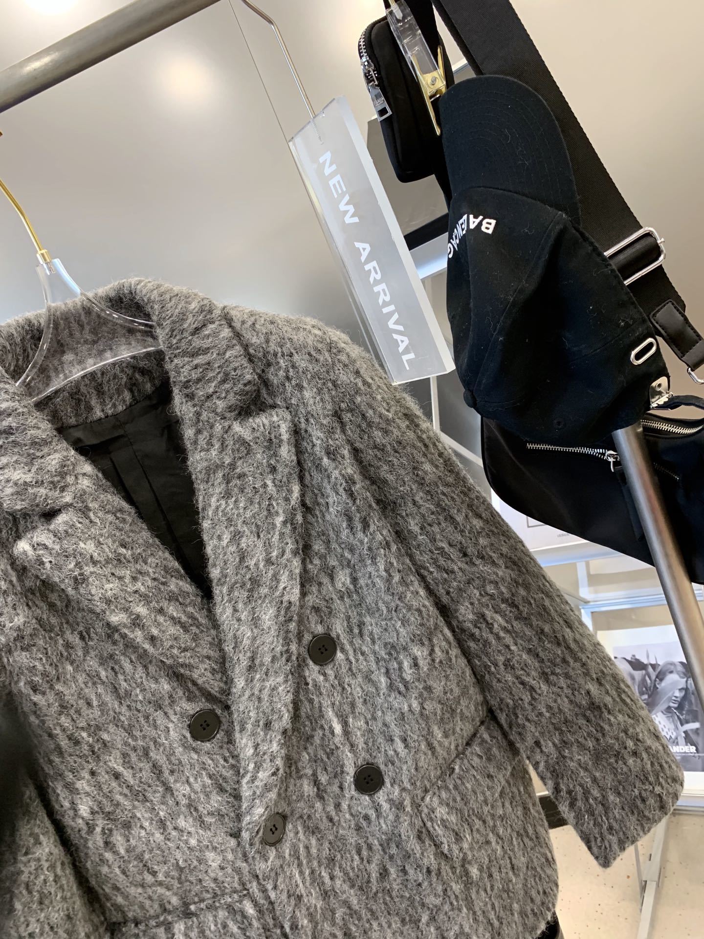 chanel羊驼绒财阀千金外套s肩宽