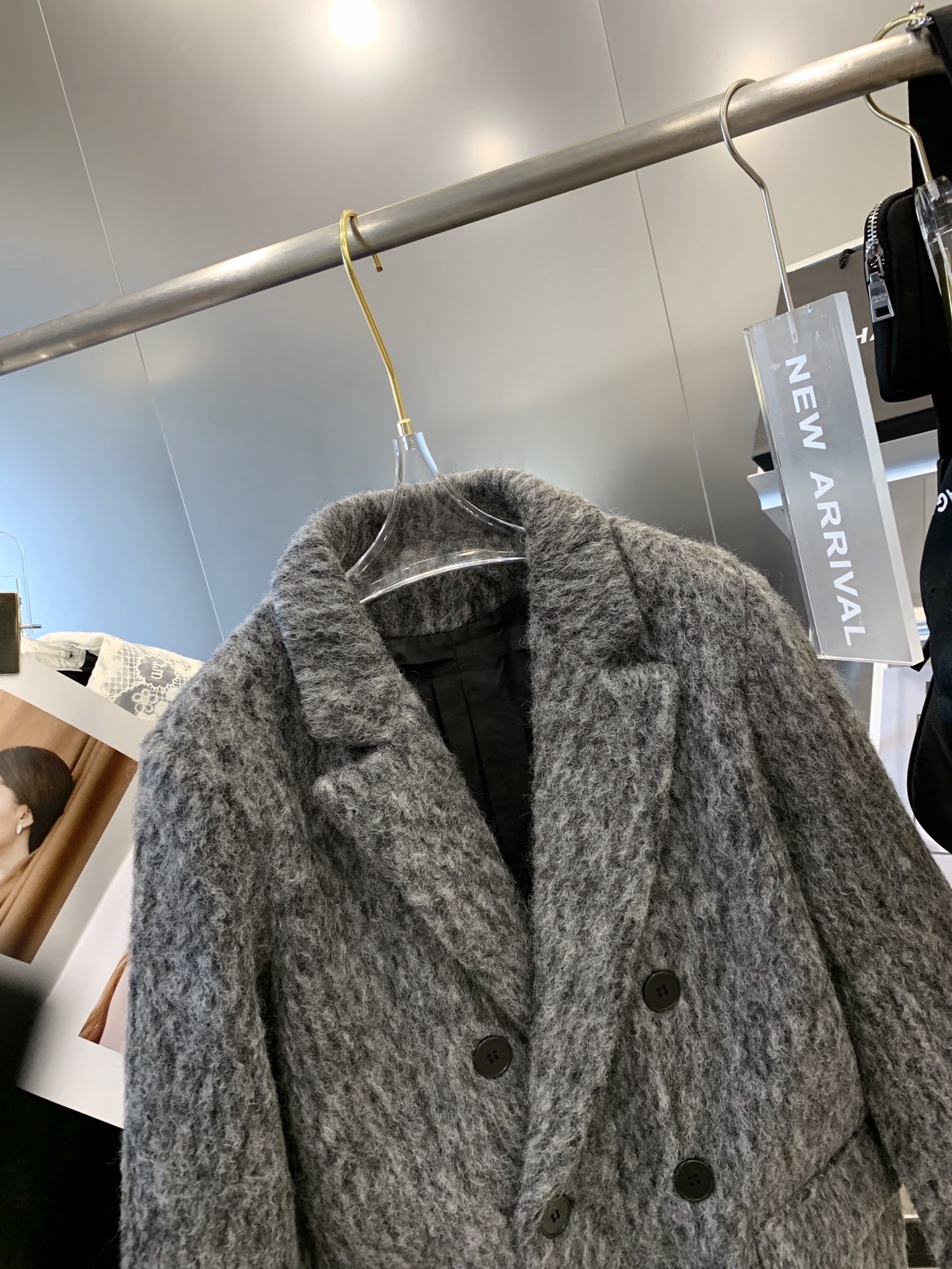 chanel羊驼绒财阀千金外套s肩宽