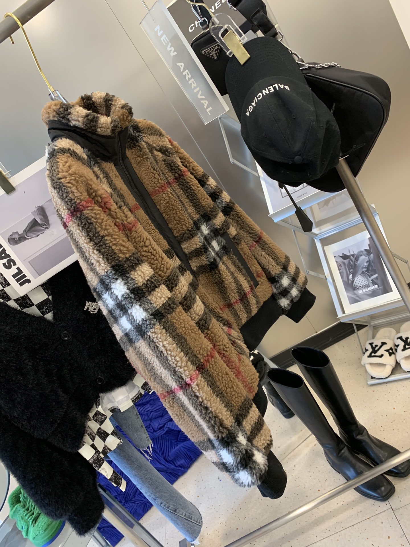 ️BURBERRYBBR泰迪格纹羊毛