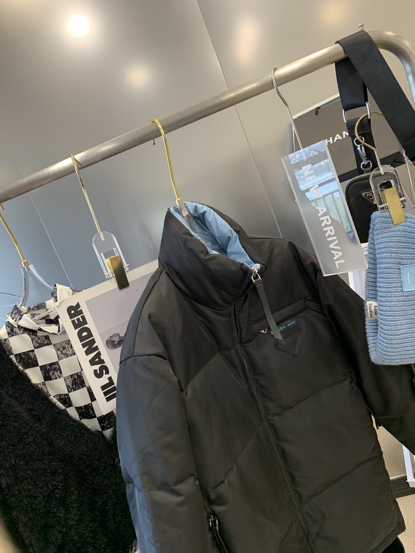 p家三角标中长羽绒服s肩宽50胸围1