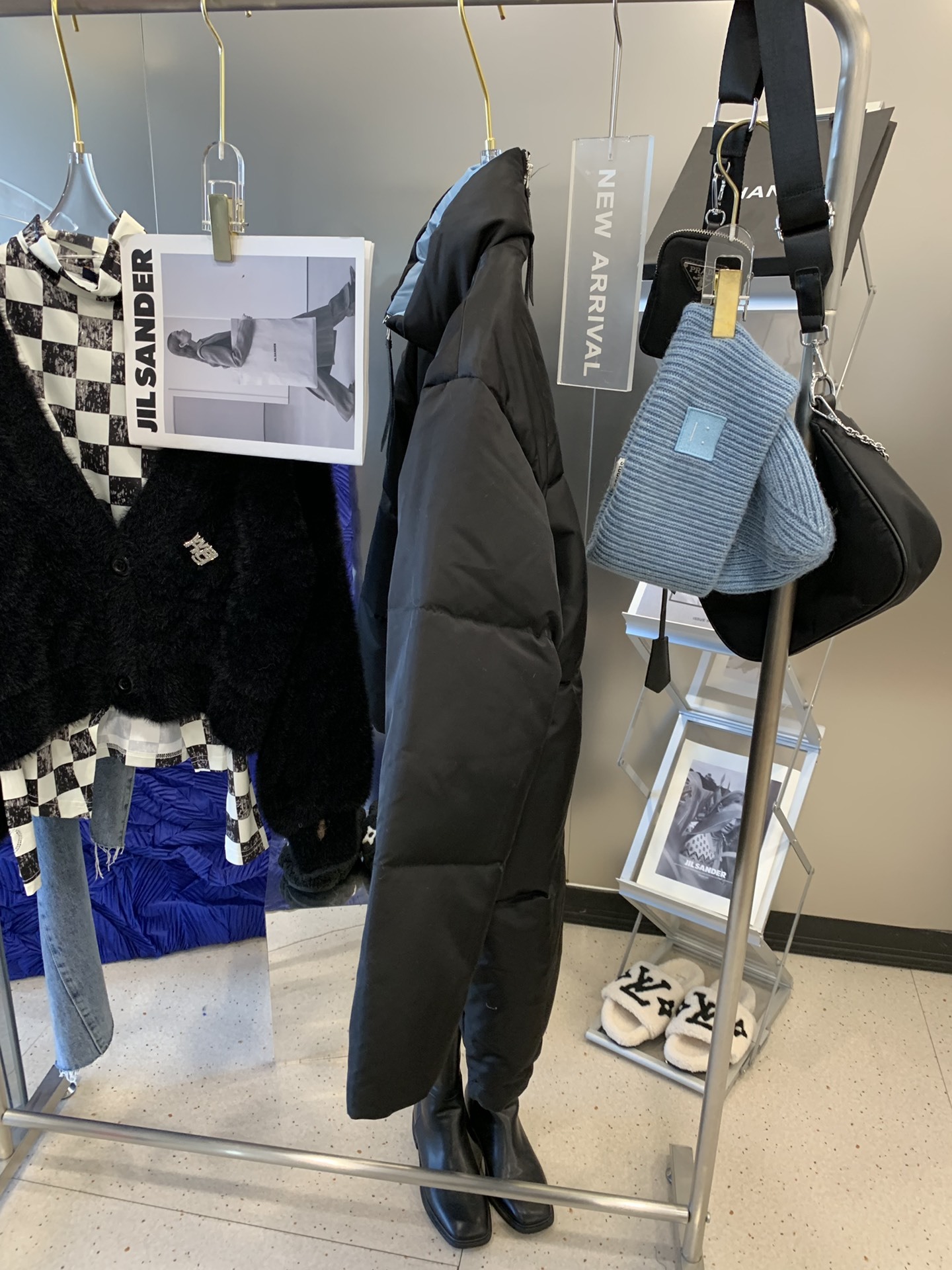 p家三角标中长羽绒服s肩宽50胸围1