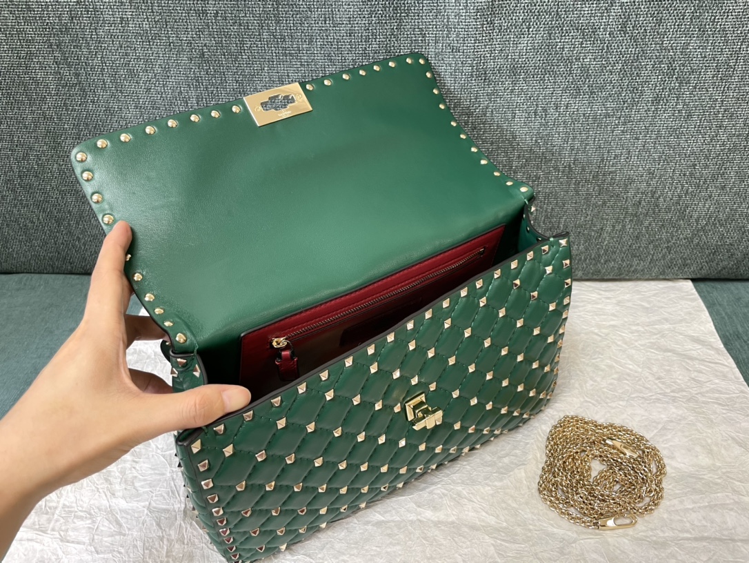 Valentino华伦天奴顶级羊皮肩背包0123