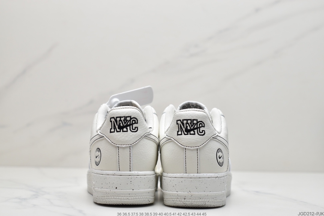 180 耐克Nike Air Force 1 Low ’NYC”米灰满天星空军一号低帮休闲板鞋 CH1808-009