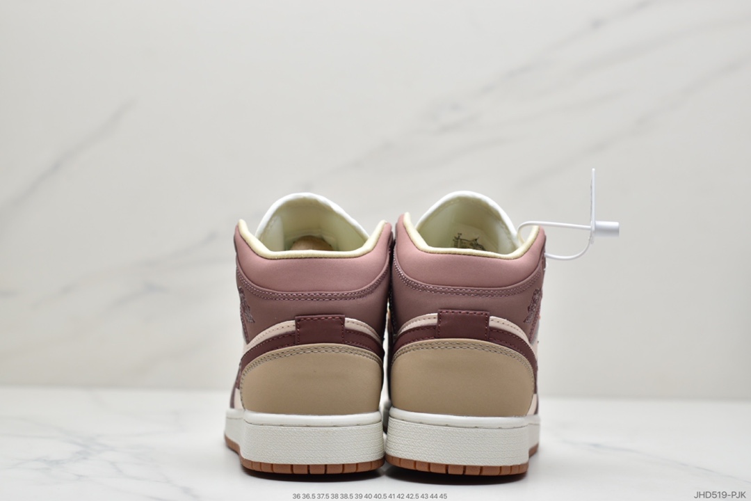 190 Air Jordan 1 MID紫红 DO7440-821