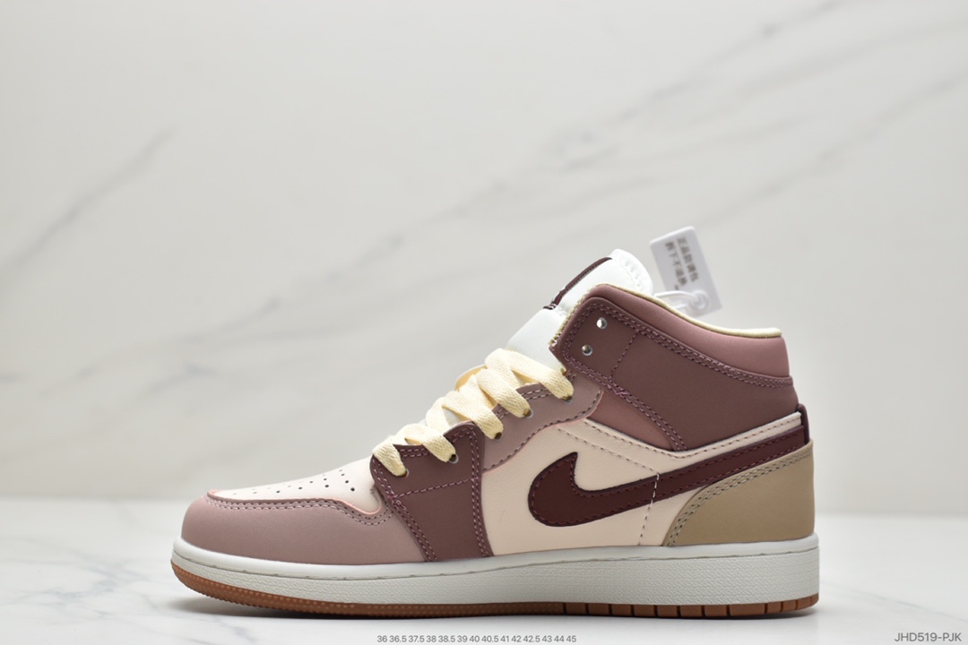 190 Air Jordan 1 MID紫红 DO7440-821