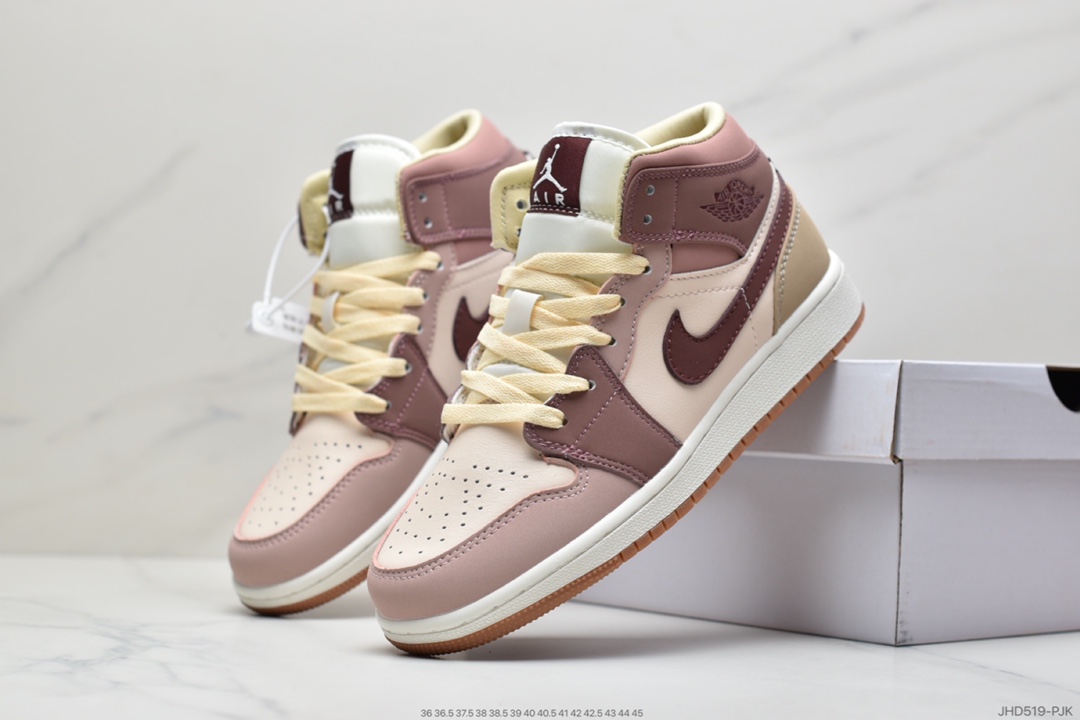190 Air Jordan 1 MID紫红 DO7440-821