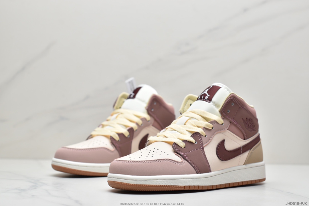 190 Air Jordan 1 MID紫红 DO7440-821