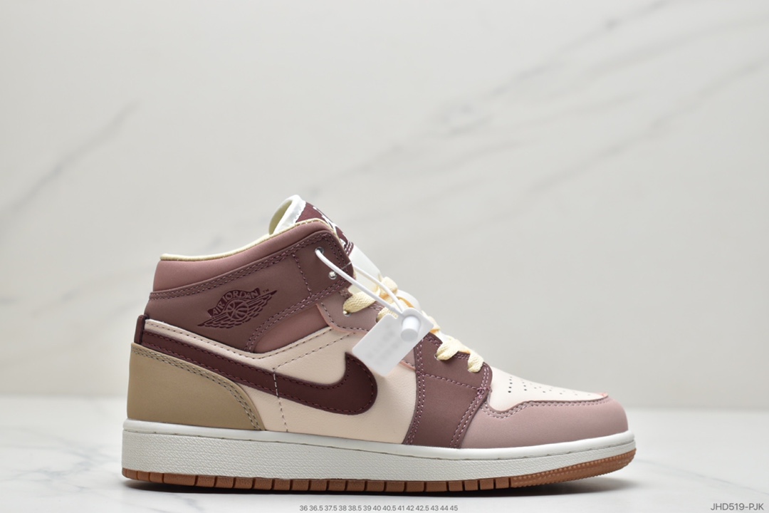 190 Air Jordan 1 MID紫红 DO7440-821