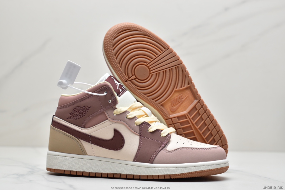 190 Air Jordan 1 MID紫红 DO7440-821