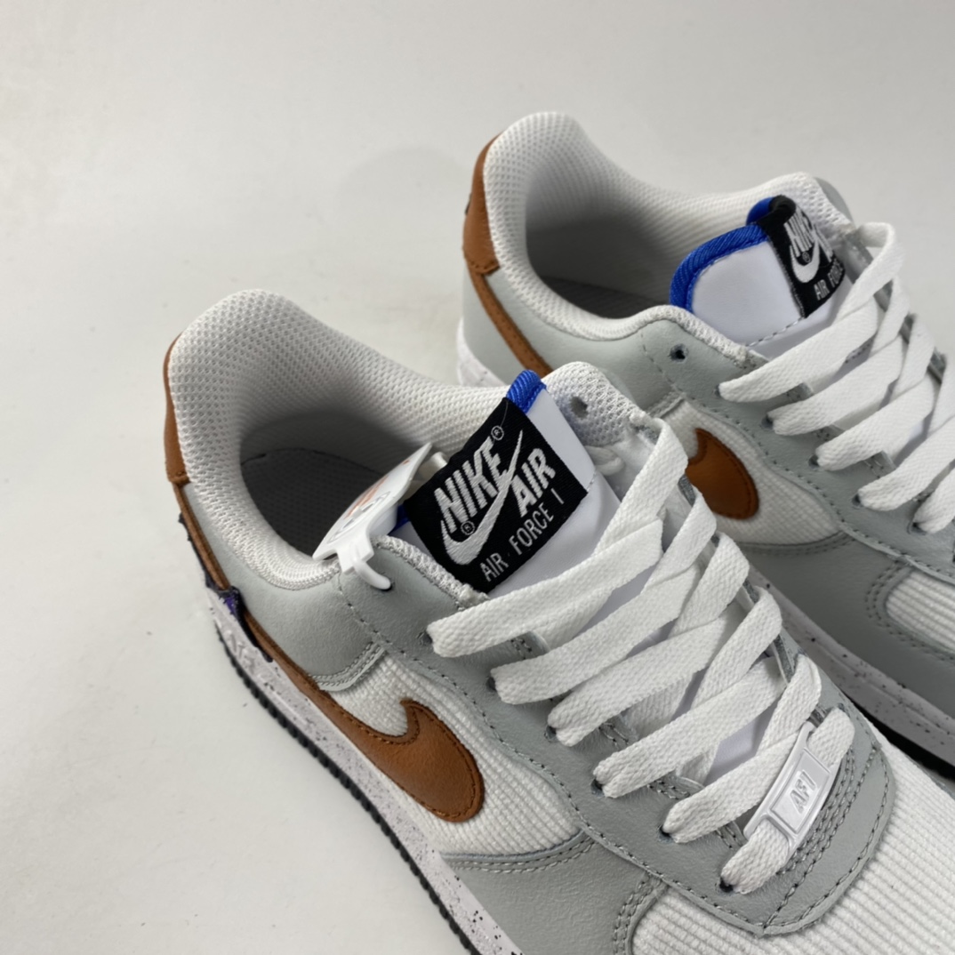 P160  NIKE Air Force 1 BG ”ACG” 灯芯绒拼色 空军一号低帮休闲板鞋 DO4657-081