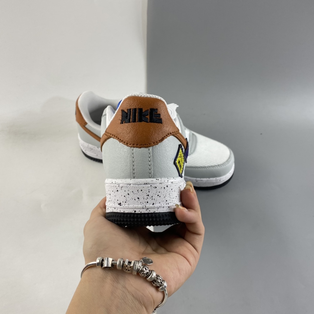 P160  NIKE Air Force 1 BG ”ACG” 灯芯绒拼色 空军一号低帮休闲板鞋 DO4657-081