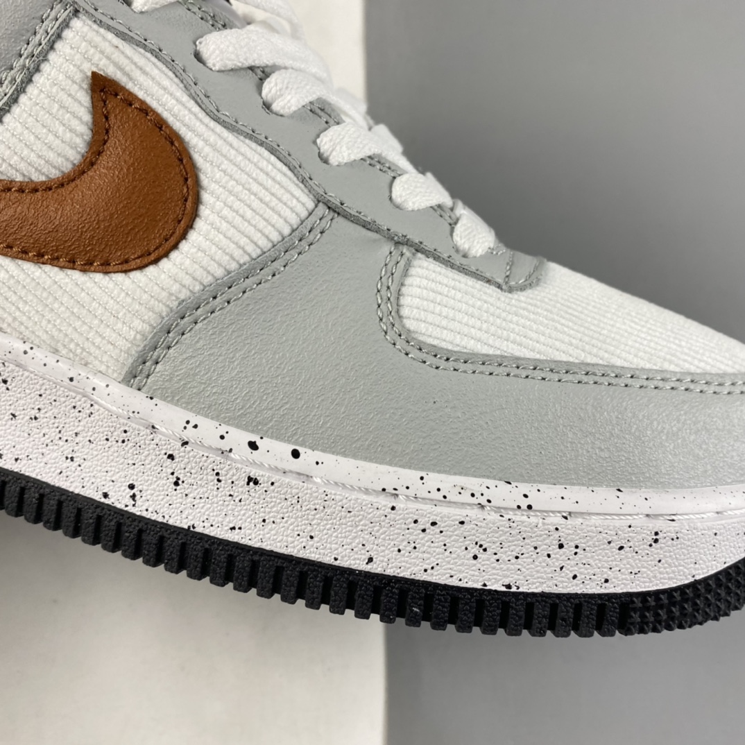 P160  NIKE Air Force 1 BG ”ACG” 灯芯绒拼色 空军一号低帮休闲板鞋 DO4657-081