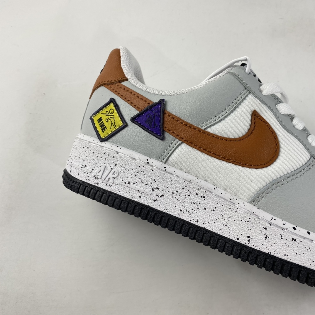 P160  NIKE Air Force 1 BG ”ACG” 灯芯绒拼色 空军一号低帮休闲板鞋 DO4657-081