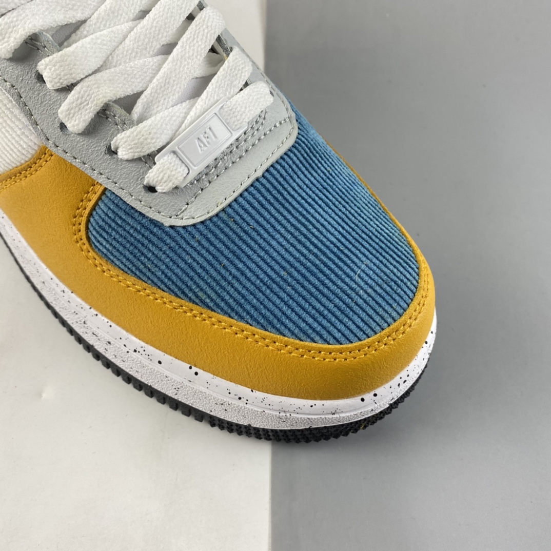 P160  NIKE Air Force 1 BG ”ACG” 灯芯绒拼色 空军一号低帮休闲板鞋 DO4657-740