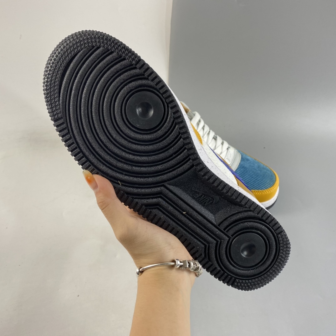 P160  NIKE Air Force 1 BG ”ACG” 灯芯绒拼色 空军一号低帮休闲板鞋 DO4657-740