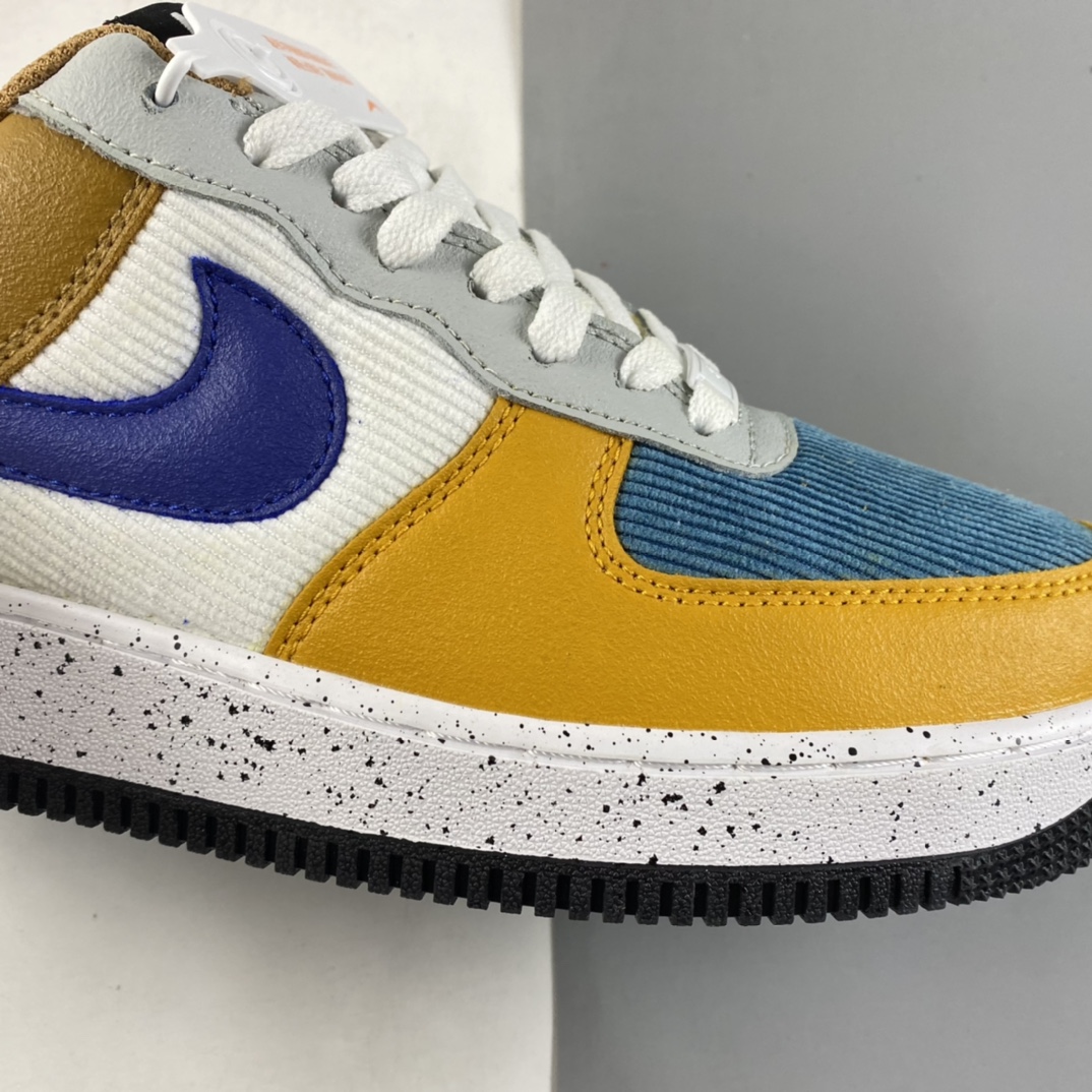 P160  NIKE Air Force 1 BG ”ACG” 灯芯绒拼色 空军一号低帮休闲板鞋 DO4657-740