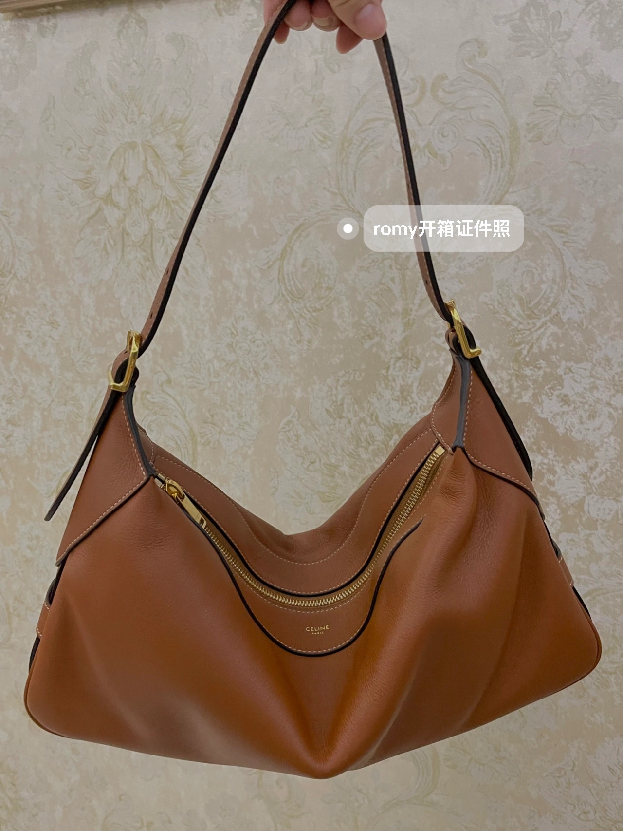 CELINE ROMY BAG 197443焦糖色