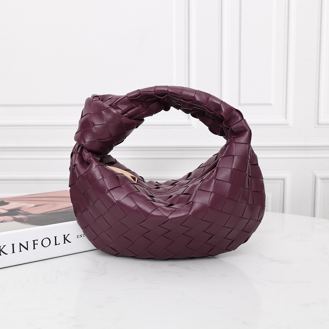 Sac à main hobo Bottega Veneta en cuir d'agneau tressé avec nœud