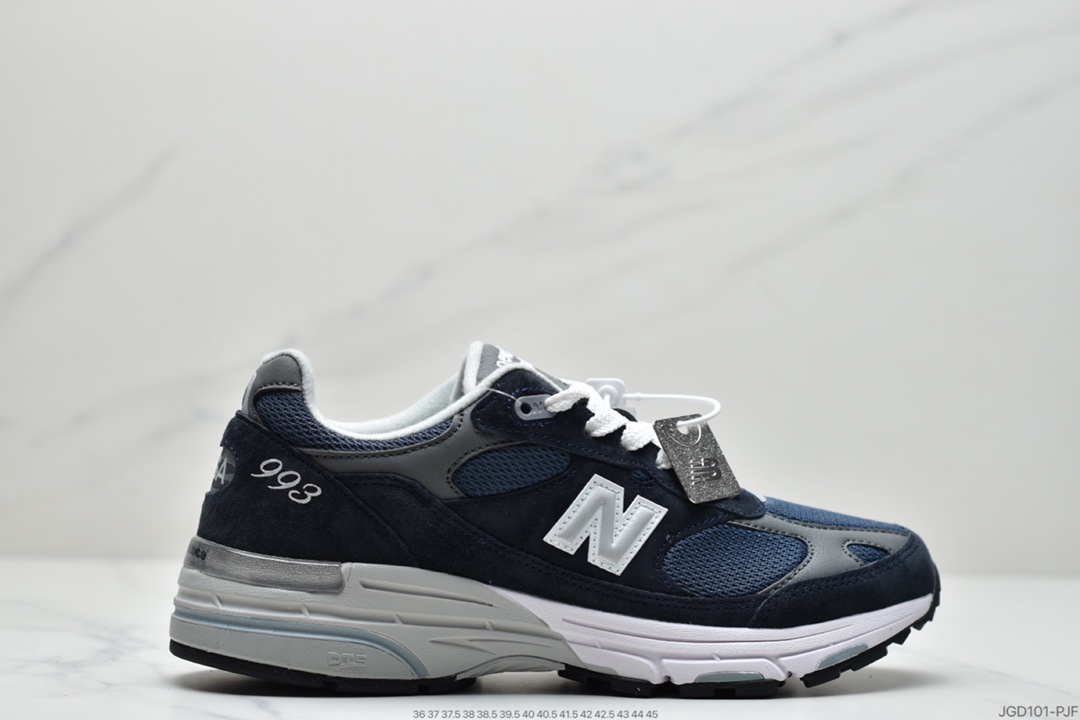 180 新百伦New Balance in USA MR993系列美产血统经典复古休闲运动百搭老爹跑步鞋 “元祖灰银3M”MR993BK