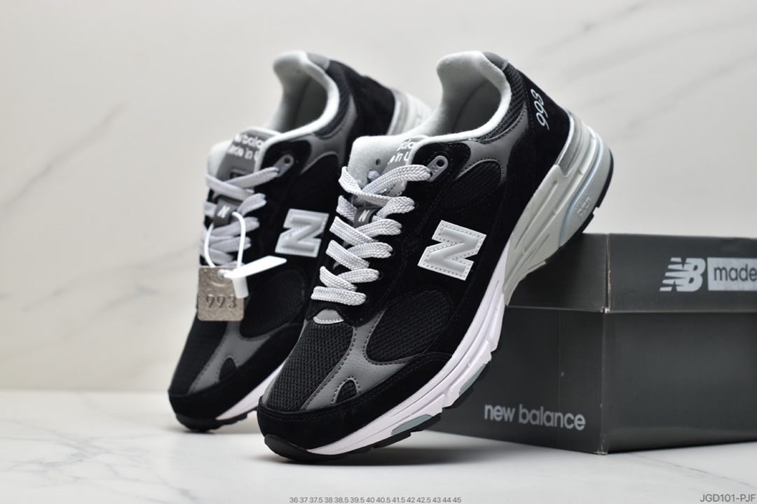 180 新百伦New Balance in USA MR993系列美产血统经典复古休闲运动百搭老爹跑步鞋 “元祖灰银3M”MR993BK