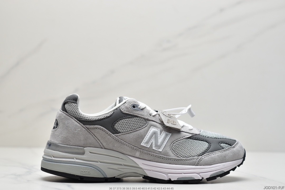 180 新百伦New Balance in USA MR993系列美产血统经典复古休闲运动百搭老爹跑步鞋 “元祖灰银3M”MR993BK