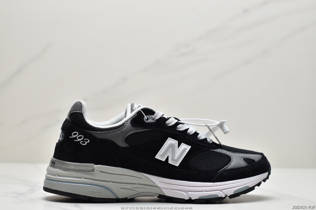 180 新百伦New Balance in USA MR993系列美产血统经典复古休闲运动百搭老爹跑步鞋 “元祖灰银3M”MR993BK