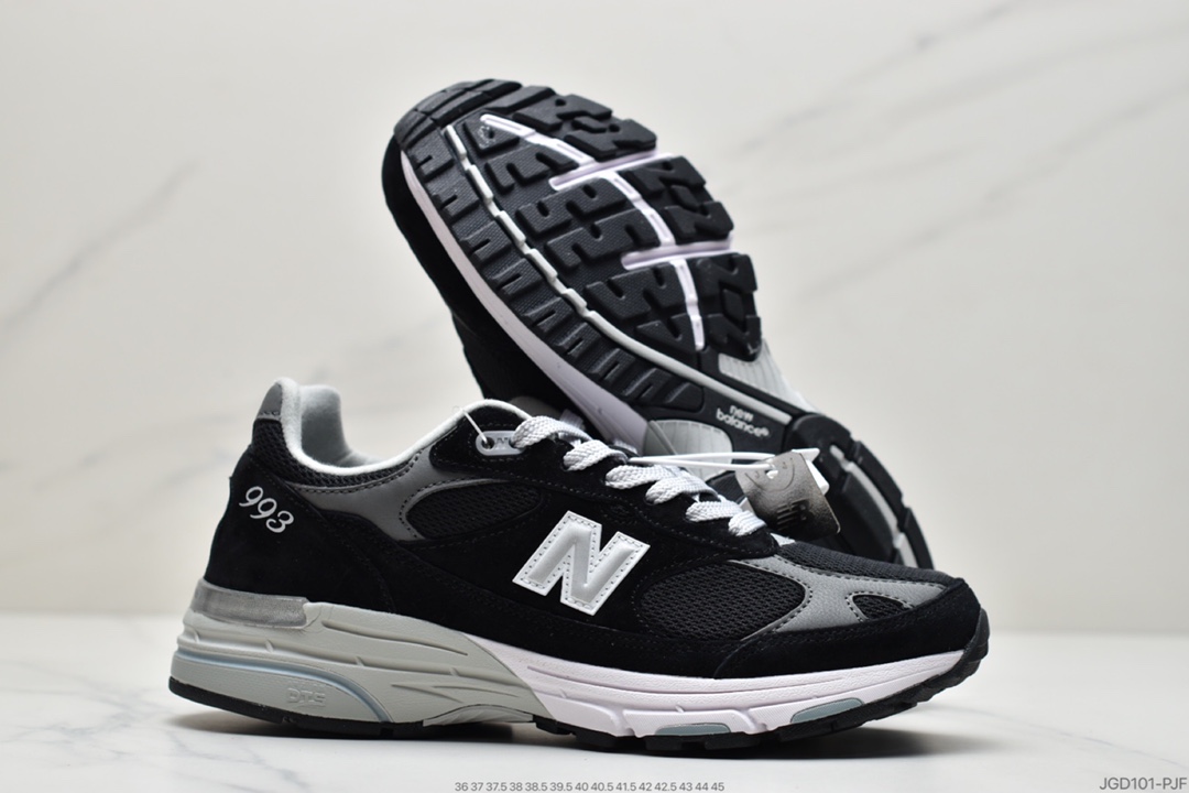 180 新百伦New Balance in USA MR993系列美产血统经典复古休闲运动百搭老爹跑步鞋 “元祖灰银3M”MR993BK