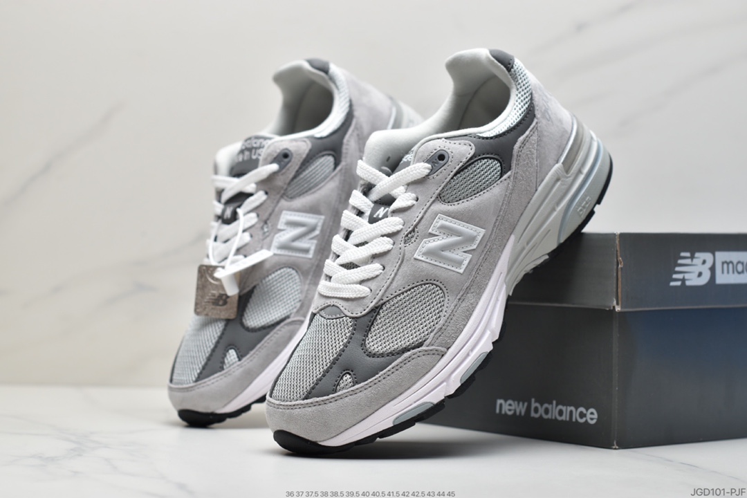 180 新百伦New Balance in USA MR993系列美产血统经典复古休闲运动百搭老爹跑步鞋 “元祖灰银3M”MR993BK