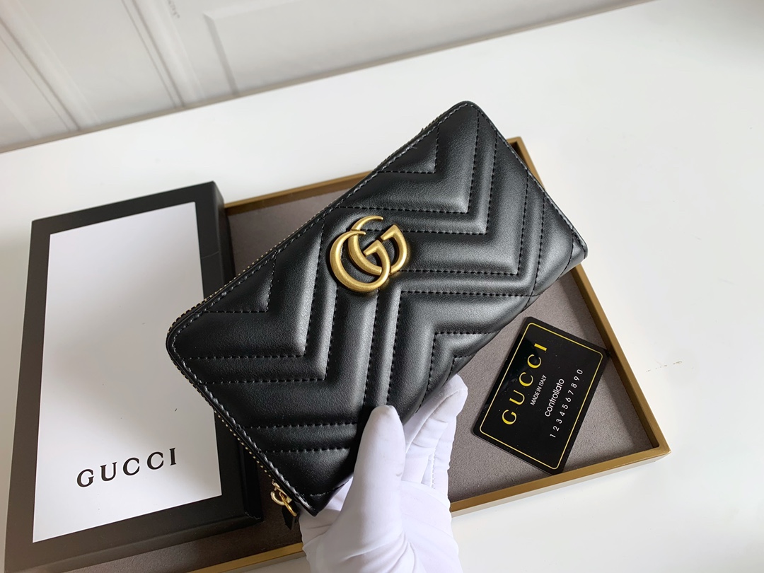 Gucci Soho レディース クラシック ラウンドファスナー財布