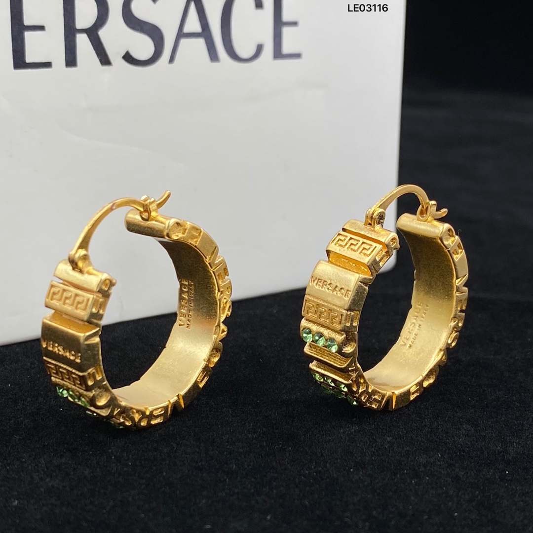 The Quality Replica
 Versace Shop
 Jewelry Earring Green Vintage