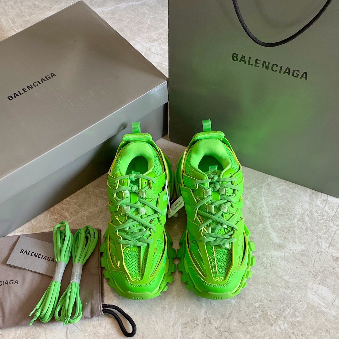 Balenciaga verde · Balenciaga 2021ss nuevo nuevo color Track 3.0 zapatos para papá de tercera generación, zapatos depor…