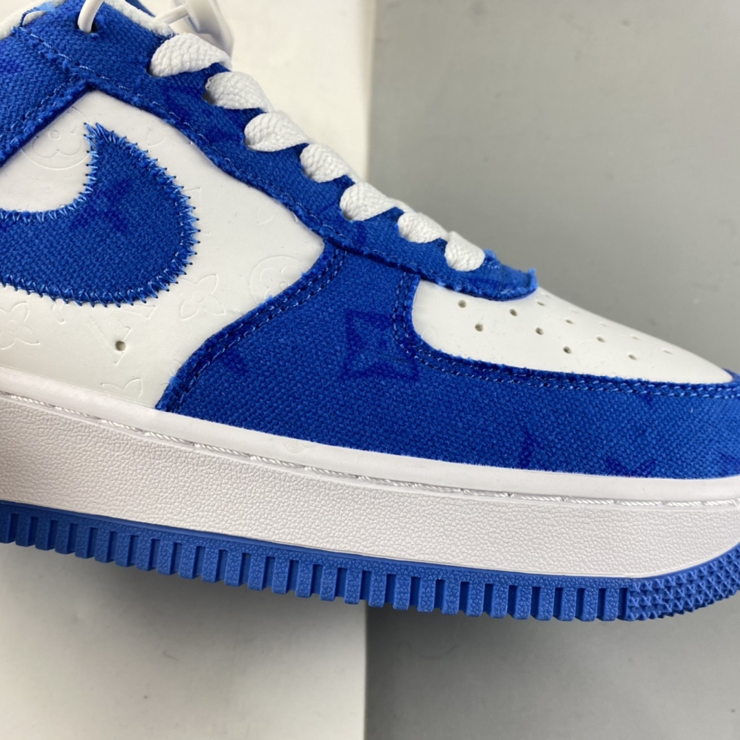 P200  NIKE Air Force 1’07 Low 驴牌印花帆布拼接低帮休闲板鞋 LA2314-103