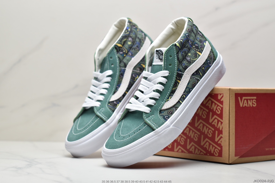 160 硫化工艺 万斯范斯VANS Sk8-Mid 经典中帮男女休闲运动板鞋