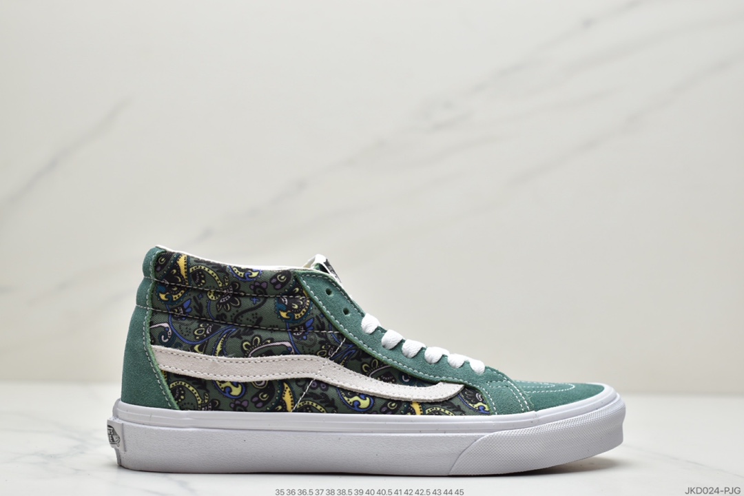 160 硫化工艺 万斯范斯VANS Sk8-Mid 经典中帮男女休闲运动板鞋