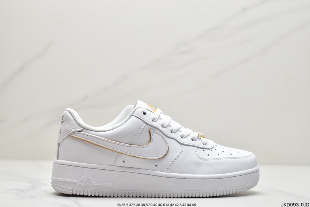 160 Nike Air Force 1 ”荔枝纹白金边” 头层荔枝纹AO2132-102