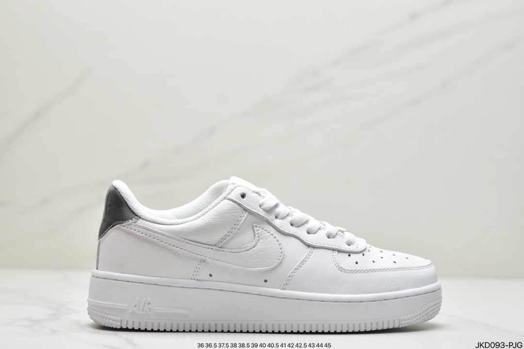 160 Nike Air Force 1 ”荔枝纹白金边” 头层荔枝纹AO2132-102