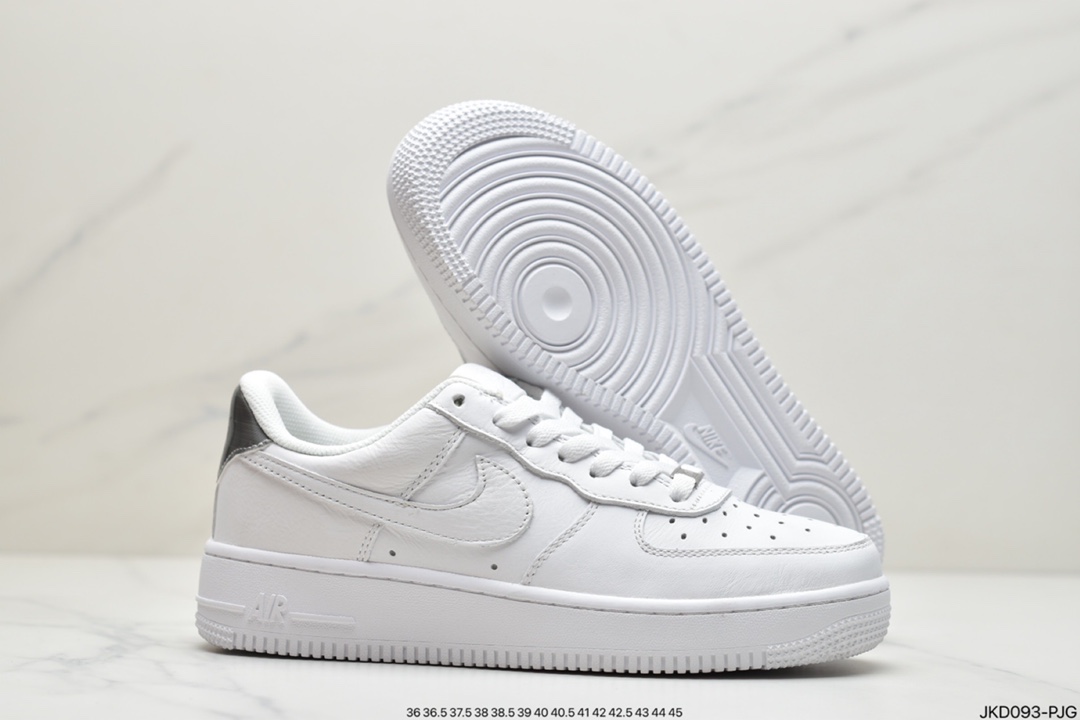 160 Nike Air Force 1 ”荔枝纹白金边” 头层荔枝纹AO2132-102
