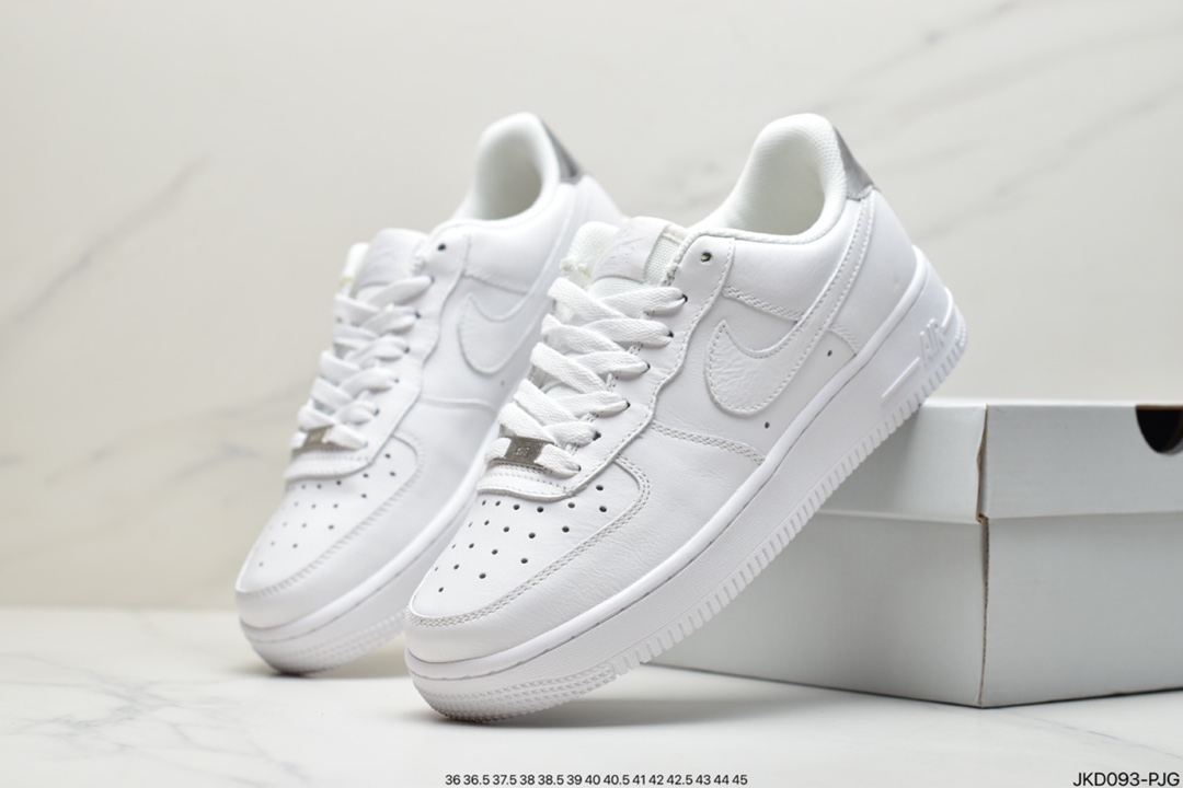 160 Nike Air Force 1 ”荔枝纹白金边” 头层荔枝纹AO2132-102