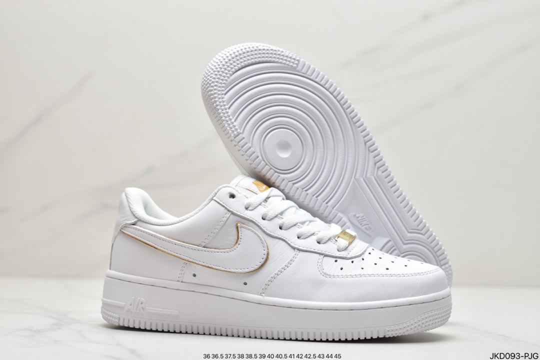 160 Nike Air Force 1 ”荔枝纹白金边” 头层荔枝纹AO2132-102