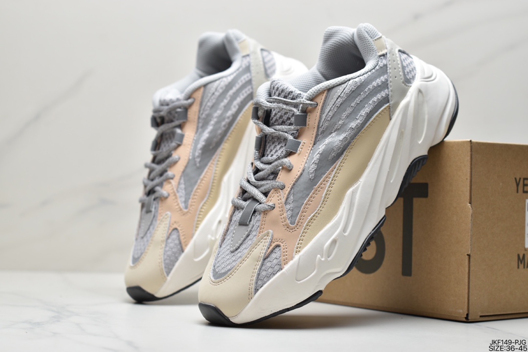 Adidas Yeezy Boost 700 V2”Ash Geode”700V2 Coconut Series Jogging Shoes GZ0724