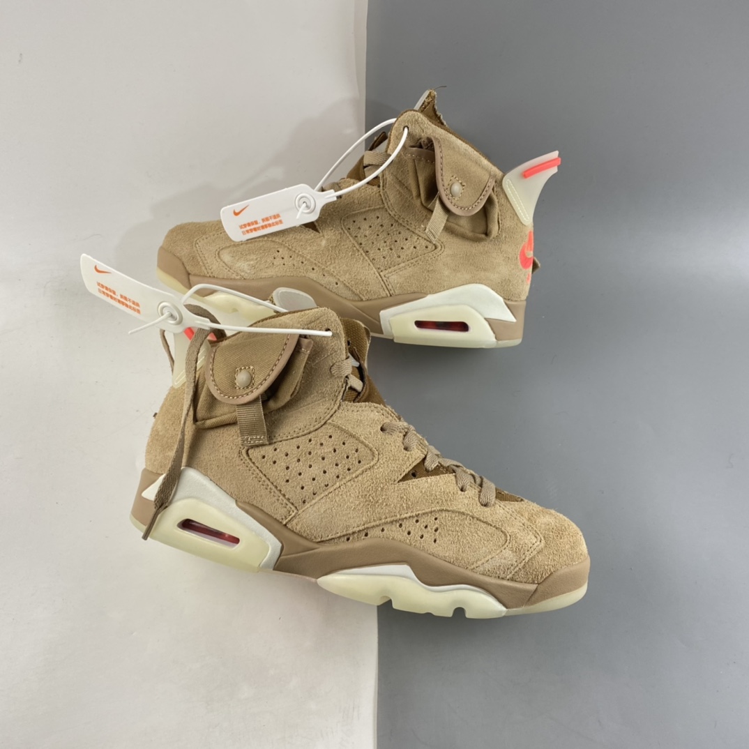 P380 Travis Scott x Air Jordan 6 Retro SP ”British Khaki” AJ6 DH0690-200