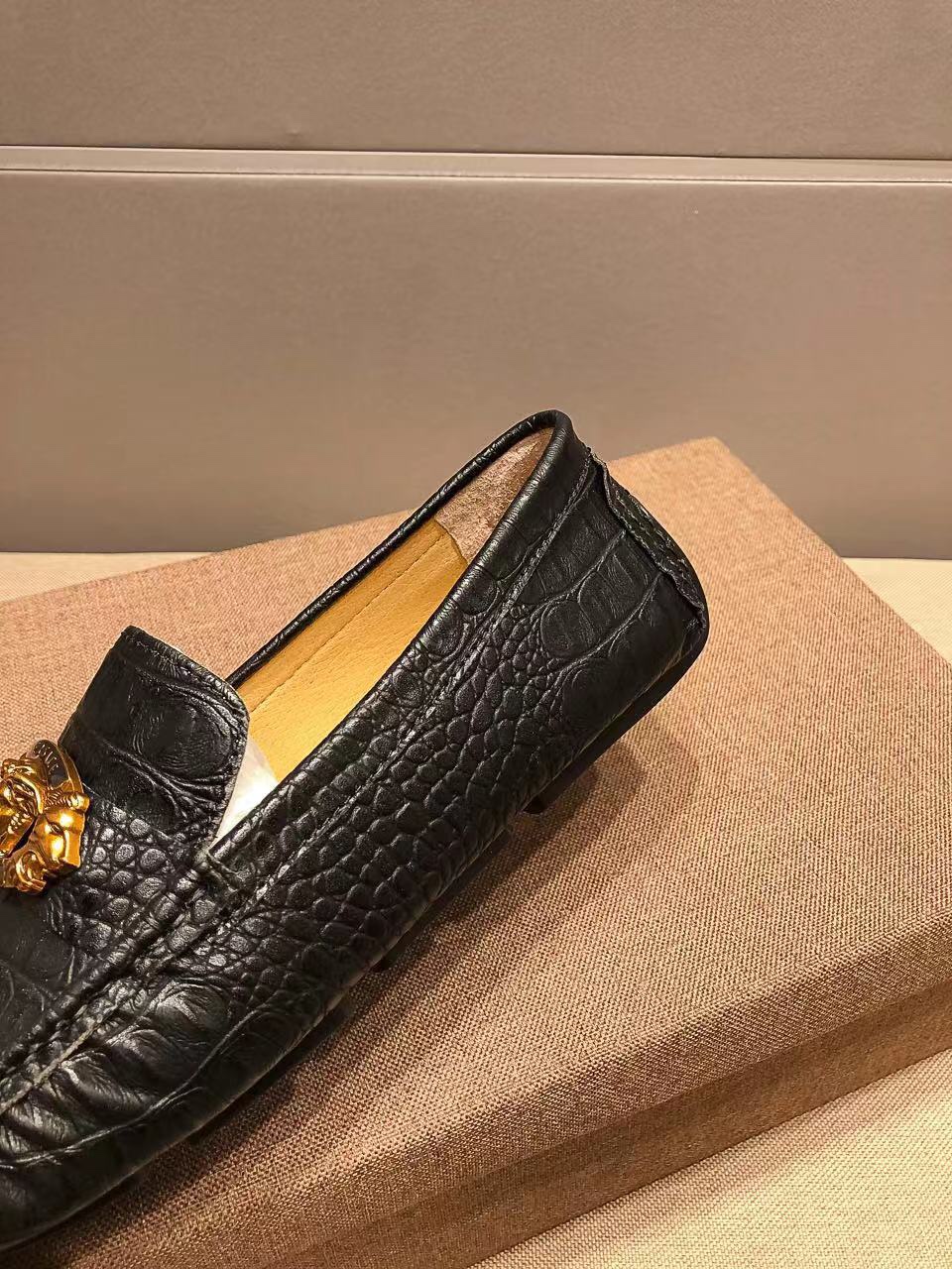 P230, nuevo nuevo, Versace cocodrilo zapatos casuales de los hombres de soja los últimos elementos d