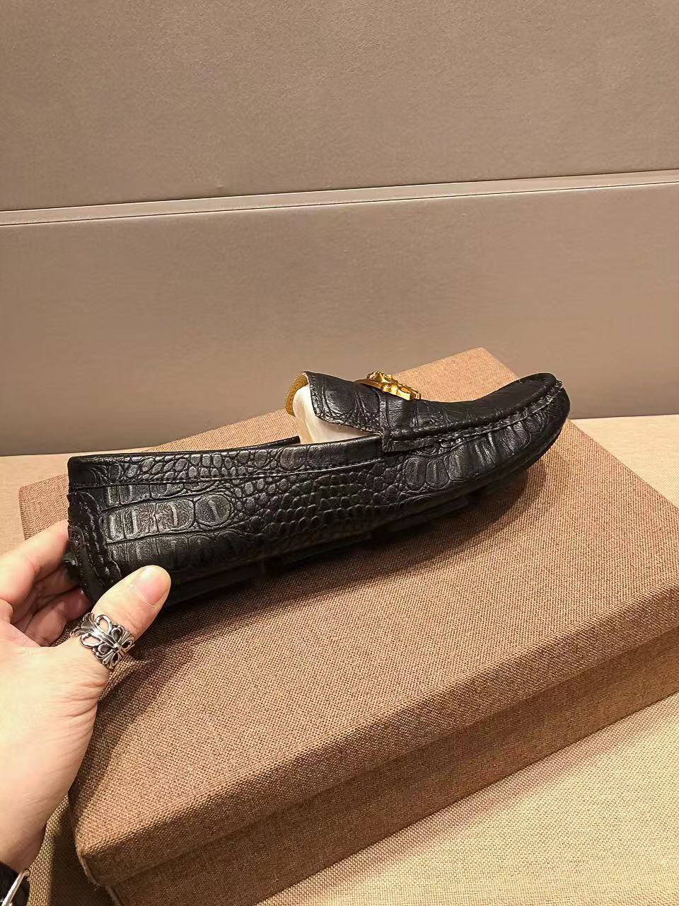 P230, nuevo nuevo, Versace cocodrilo zapatos casuales de los hombres de soja los últimos elementos d