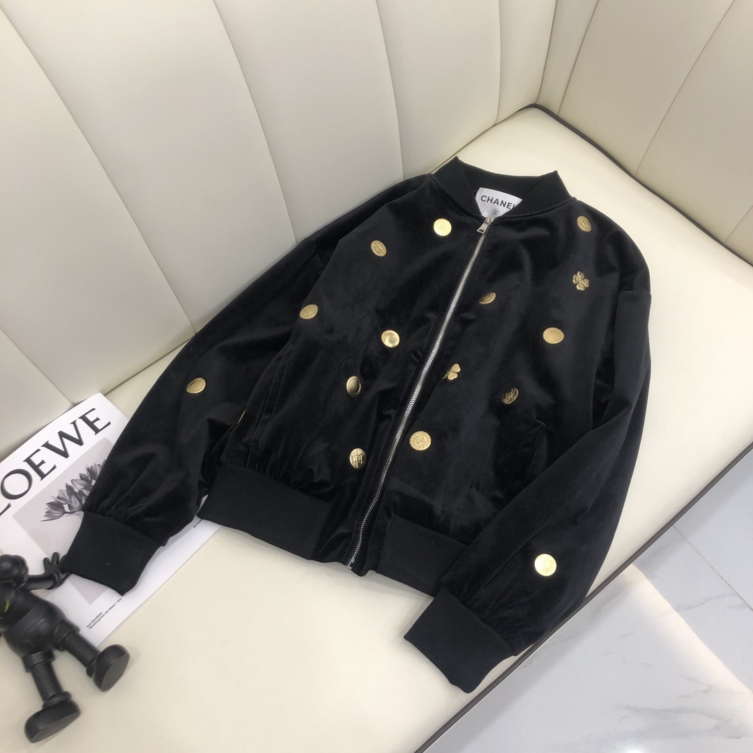 Chanel金丝绒质地外套新品现货发